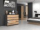 Topeshop KOMODA MALWA M8 120 - ANTRACYT / DĄB ARTISAN 3