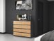 Topeshop KOMODA MALWA M8 120 - ANTRACYT / DĄB ARTISAN 4