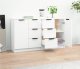 vidaXL Komody, 2 szt., białe, 60x30x70 cm, materiał drewnopochodny 3