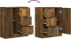 vidaXL Komody, 2 szt., przydymiony dąb, 60x30x70 cm 7