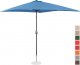 Uniprodo Parasol ogrodowy tarasowy prostokątny z korbką 200 x 300 cm niebieski Parasol ogrodowy tarasowy prostokątny z korbką 200 x 300 cm niebieski 2