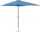 Uniprodo Parasol ogrodowy tarasowy prostokątny z korbką 200 x 300 cm niebieski Parasol ogrodowy tarasowy prostokątny z korbką 200 x 300 cm niebieski 3