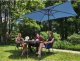 Uniprodo Parasol ogrodowy tarasowy prostokątny z korbką 200 x 300 cm niebieski Parasol ogrodowy tarasowy prostokątny z korbką 200 x 300 cm niebieski 5