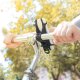 Uchwyt telefonu komórkowego Bone Bike Tie X, na rower, regulowany rozmiar, czarny, 4-6", silikon, mocowany do kierownicy, czarna 4