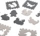 Kontext Puzzle piankowe mata dla dzieci 9 el. czarny-ecru 8