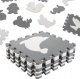 Kontext Puzzle piankowe mata dla dzieci 9 el. czarny-ecru 9