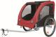 Trixie Przyczepa do roweru  58 × 52 × 79 cm czerwono/czarna do 30kg 2
