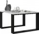 Topeshop STOLIK KAWOWY ŁAWA SALON LOFT MODERN MINI BIEL CZERŃ 1