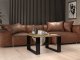 Topeshop STOLIK KAWOWY ŁAWA LOFT MODERN MINI DĄB ARTISAN CZERŃ 3