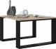 Topeshop STOLIK KAWOWY ŁAWA LOFT MODERN MINI DĄB SONOMA CZERŃ 1