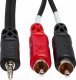 Kabel Hosa Jack 3.5mm - RCA (Cinch) x2 0.91m czarny (CMR-203) 3