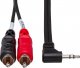Kabel Hosa Jack 3.5mm - RCA (Cinch) x2 1.83m czarny (CMR-206R) 2