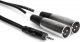 Kabel Hosa Jack 3.5mm - XLR x2 2m srebrny (CYX-402M) 1
