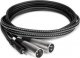Kabel Hosa Jack 3.5mm - XLR x2 2m srebrny (CYX-402M) 2
