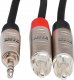 Kabel Hosa Jack 3.5mm - RCA (Cinch) x2 3.05m srebrny (HMR-010Y) 2