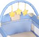 Infantastic Łóżeczko turystyczne z przewijakiem, niebiesko-białe 4