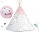 Nukido Namiot tipi dla dzieci z girlandą i światełkami - różowy 5