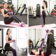 OEM Ekspander fitness na nogi do ćwiczeń mięśni nóg, brzucha, ud  fioletowy 4