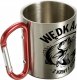 Wędkarz z krwi i ości, Kubek z karabińczykiem, srebrny, 300ml 3