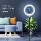 Lampa pierścieniowa Techonic  LED Ring Stream pierścieniowa 13 cali z uchwytem na telefon + statyw 4