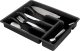 Vilde Organizer na sztućce przybory wkład do szuflady czarny 5 przegródek 36x25,5x6 cm 1
