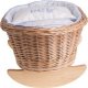 WickerPL Łóżeczko wiklinowe dla lalek z imieniem 46x28 H20/25 13
