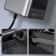 Baseus Organizer Samochodowy Baseus Uchwyt na kubek HUB 2x USB do ładowania srebrny 1