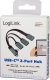 Adapter USB LogiLink LogiLink 3-portowy USB-C kątowy 3
