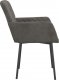 vidaXL vidaXL Krzesła stołowe, 2 szt., ciemnoszare, obite aksamitem 5