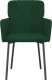 vidaXL vidaXL Krzesła stołowe, 2 szt., ciemnozielone, obite aksamitem 4