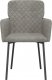 vidaXL vidaXL Krzesła stołowe, 2 szt., jasnoszare, obite aksamitem 4