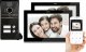 Eura Wideodomofon EURA VDP-82C5 - dwurodzinny czarny 2x LCD 7'' FHD obsługa 2 wejść kamera 1080p czytnik RFID natynk 1