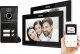 Eura Wideodomofon EURA VDP-82C5 - dwurodzinny czarny 2x LCD 7'' FHD obsługa 2 wejść kamera 1080p czytnik RFID natynk 2