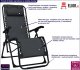 Elior Czarne składane krzesło tarasowe  Rovan 2