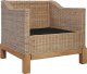 Elior 2-częściowy zestaw wypoczynkowy, sofa i fotel, naturalny rattan - Alani 3F 12