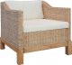 Elior 2-częściowy zestaw wypoczynkowy, sofa i fotel, naturalny rattan - Alani 3F 3
