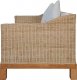 Elior 2-częściowy zestaw wypoczynkowy, sofa i fotel, naturalny rattan - Alani 3F 4