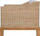 Elior 2-częściowy zestaw wypoczynkowy, sofa i fotel, naturalny rattan - Alani 3F 5