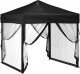 vidaXL vidaXL Składany namiot imprezowy ze ściankami, czarny, 2x2 m 3