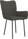 vidaXL vidaXL Krzesła stołowe, 2 szt., ciemnoszare, obite aksamitem 3