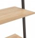 vidaXL vidaXL Regał drabina z 3 półkami, jasnobrązowo-czarny, 64x34x116 cm 5