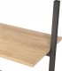 vidaXL vidaXL Regał drabina z 3 półkami, jasnobrązowo-czarny, 64x34x116 cm 6