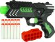LeanToys Gra Zręcznościowa Obrotowa Tarcza Świecąca W Ciemności Pistolet na Strzałki 3