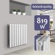 Aquamarin Grzejnik Aquamarin Poziomy - 819 W - 600 x 614 x 69 mm 3