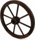 Garthen Koło drewniane Garth - stylowa rustykalna dekoracja 50 cm 1