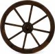 Garthen Koło drewniane Garth - stylowa rustykalna dekoracja 50 cm 1