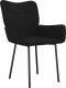 vidaXL vidaXL Krzesła stołowe, 2 szt., czarne, obite aksamitem 3