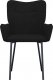 vidaXL vidaXL Krzesła stołowe, 2 szt., czarne, obite aksamitem 4