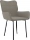 vidaXL vidaXL Krzesła stołowe, 2 szt., jasnoszare, obite aksamitem 3