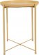 OEM Stolik okrągły metalowy w stylu Loft - żółty 2
